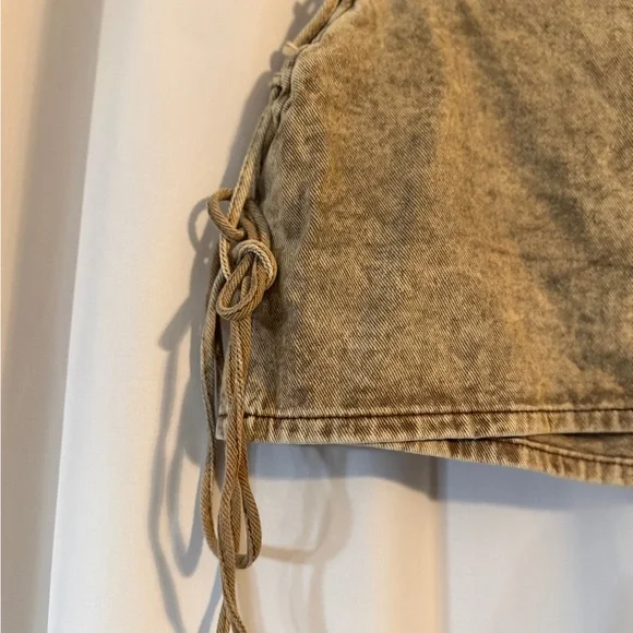 Y2K Pretty Little Things Micro Mini Skirt Lace-Up Festival Coachella - Picture 5 of 13